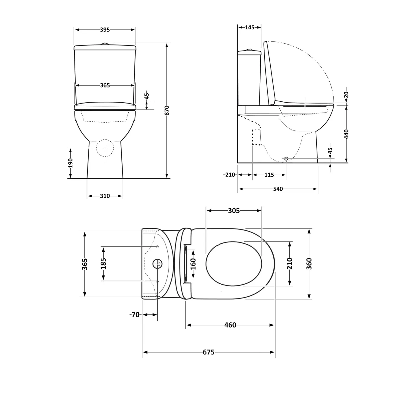 Унітаз-компакт Qtap Scorpio безободковий Ultra Quiet з сидінням Soft-close QT14222125AUQW Фото - 1