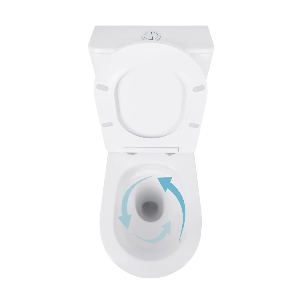 Унітаз-компакт Qtap Scorpio безободковий Ultra Quiet з сидінням Soft-close QT14222125AUQW Фото - 5