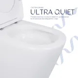 Унітаз-компакт Qtap Scorpio безободковий Ultra Quiet з сидінням Soft-close QT14222125AUQW Фото - 4