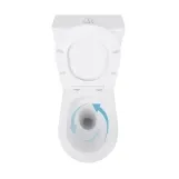 Унітаз-компакт Qtap Scorpio безободковий Ultra Quiet з сидінням Soft-close QT14222125AUQW Фото - 5
