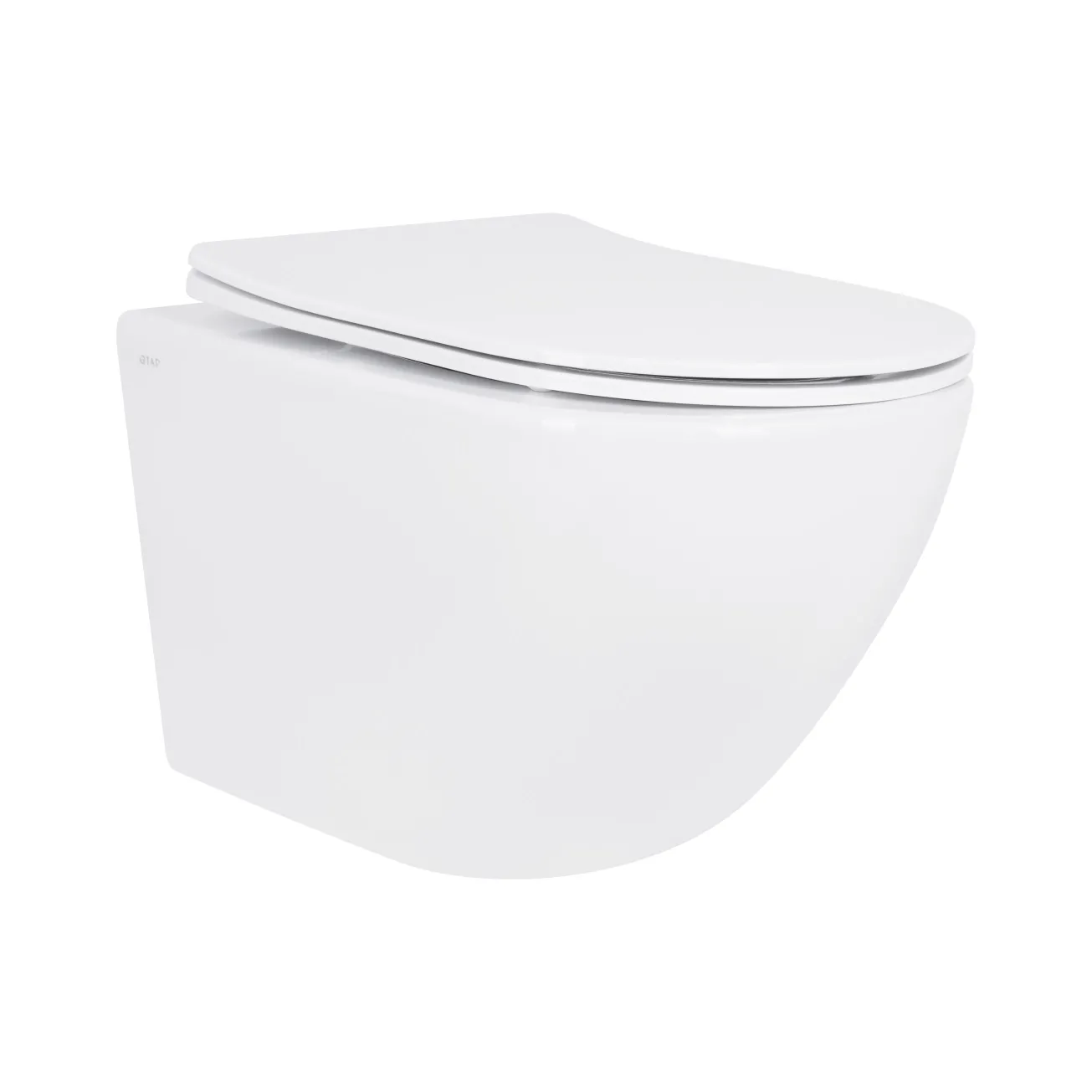 Унитаз подвесной Qtap Jay безободковый Ultra Quiet с сиденьем Soft-close QT07335177W