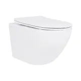 Унитаз подвесной Qtap Jay безободковый Ultra Quiet с сиденьем Soft-close QT07335177W