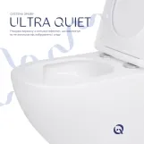 Унитаз подвесной Qtap Jay безободковый Ultra Quiet с сиденьем Soft-close QT07335177W Фото - 4