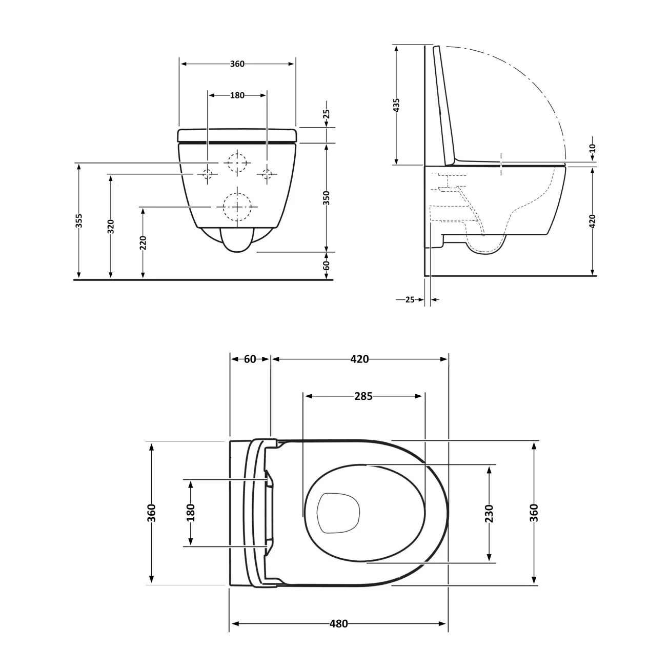 Унітаз підвісний Qtap Swan безободковий Ultra Quiet з сидінням Soft-close QT16335179W Фото - 1