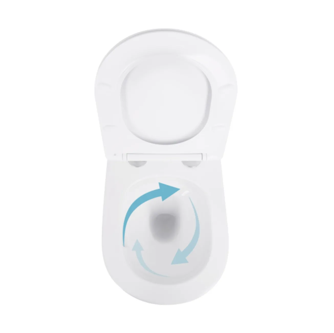 Унітаз підвісний Qtap Swan безободковий Ultra Quiet з сидінням Soft-close QT16335179W Фото - 5