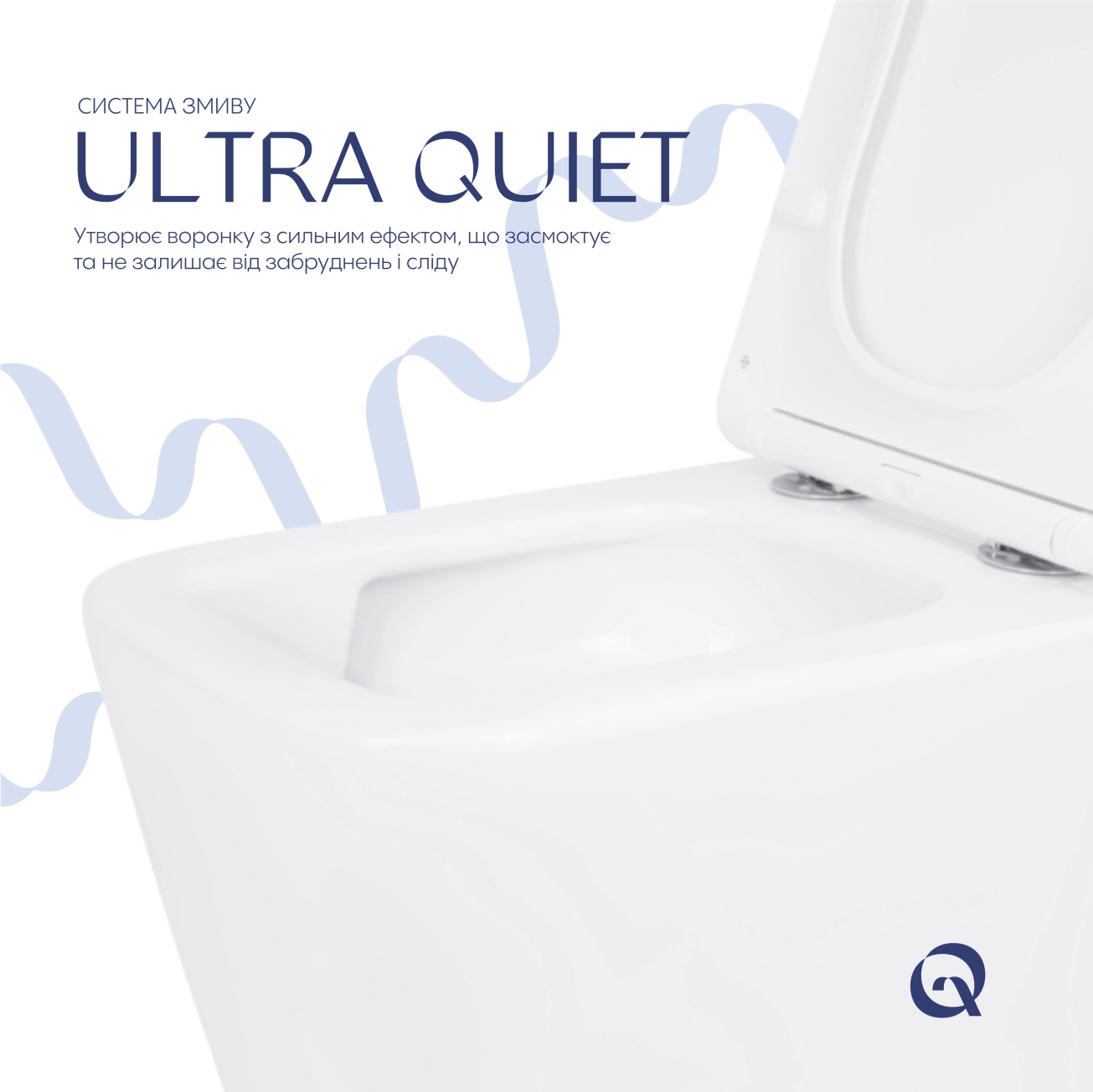 Унітаз підвісний Qtap Crow безобідковий з сідінням Soft-close QT05335171W Фото - 4