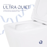 Унітаз підвісний Qtap Crow безобідковий з сідінням Soft-close QT05335171W Фото - 4