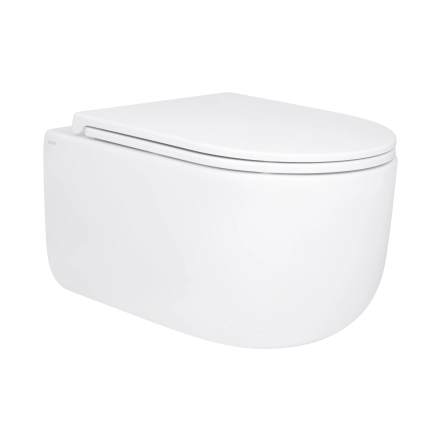 Унітаз підвісний Qtap Taurus безободковий з сидінням Soft-close QT2433084EUQW