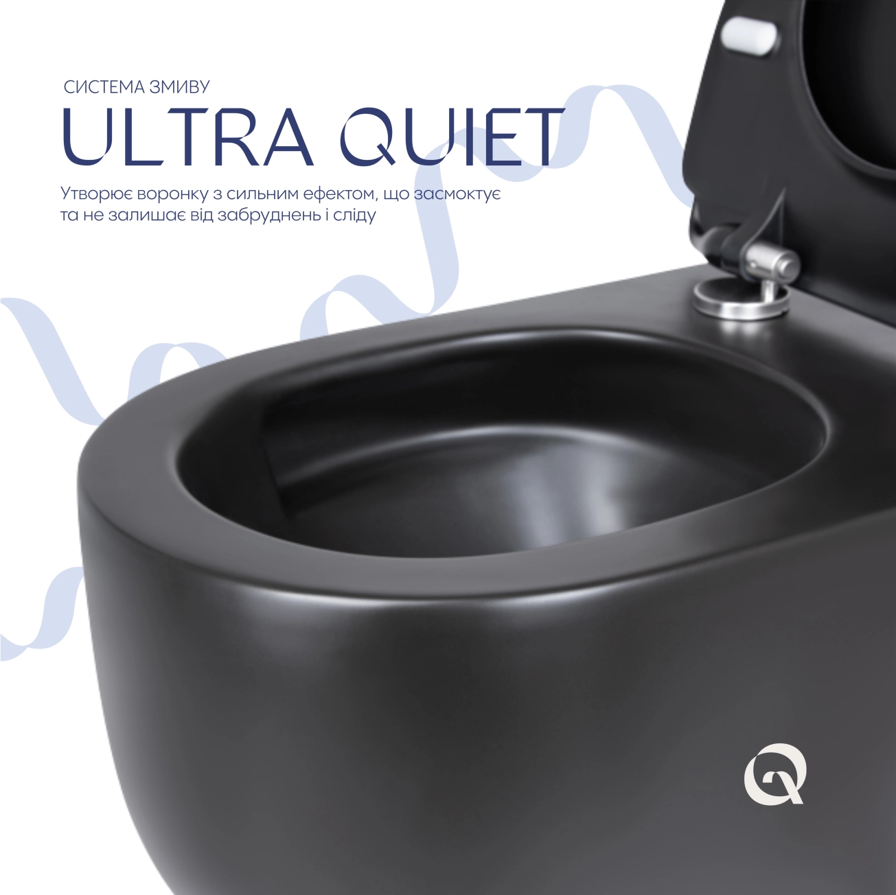 Унітаз підвісний Qtap Taurus безободковий з сидінням Soft-close QT2433084EUQMB Фото - 4