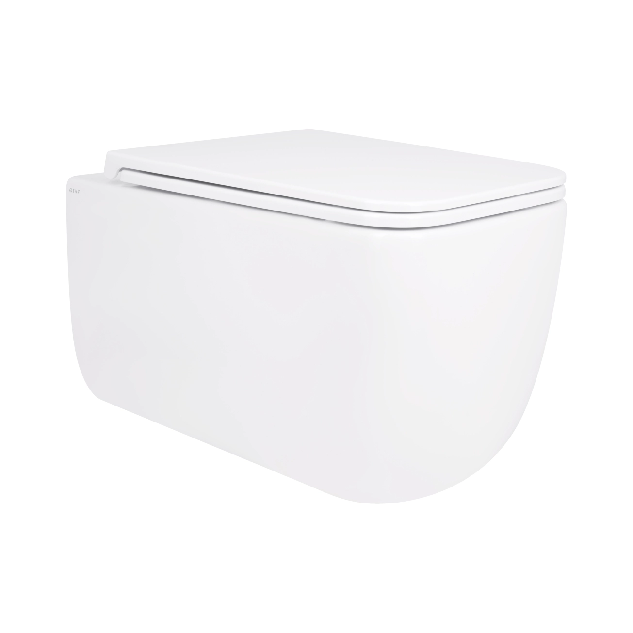 Унитаз подвесной Qtap Gemini безободковый с сиденьем Soft-close QT2533076EUQW