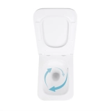Унитаз подвесной Qtap Gemini безободковый с сиденьем Soft-close QT2533076EUQW Фото - 5