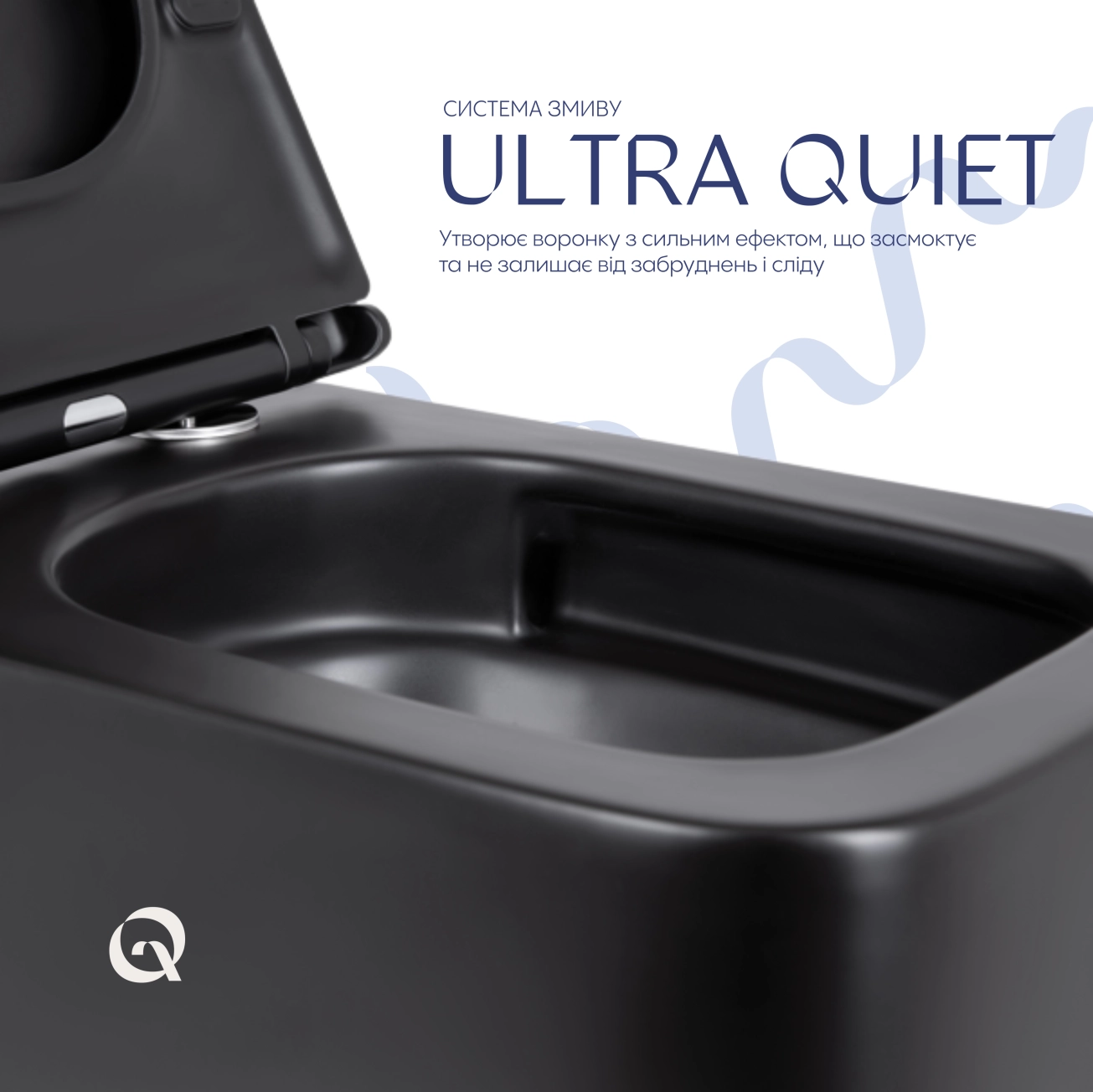 Унітаз підвісний Qtap Gemini безободковий з сидінням Soft-close QT2533076EUQMB Фото - 4