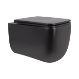 Унітаз підвісний Qtap Gemini безободковий з сидінням Soft-close QT2533076EUQMB