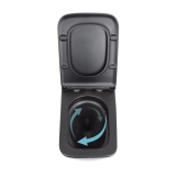 Унітаз підвісний Qtap Gemini безободковий з сидінням Soft-close QT2533076EUQMB Фото - 5