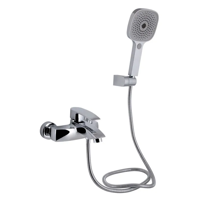 Смеситель для ванны Qtap Swan Eco (с душевым гарнитуром) QTSWA259CRM45534 Chrome