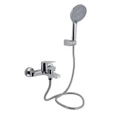 Змішувач для ванни Qtap Stenava New (з душовим гарнітуром) QTSTE259CRM45537 Chrome