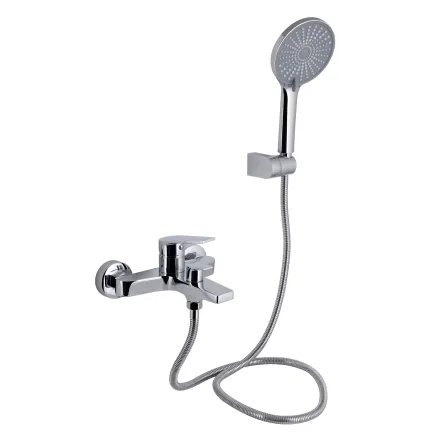 Смеситель для ванны Qtap Stenava New (с душевым гарнитуром) QTSTE259CRM45537 Chrome