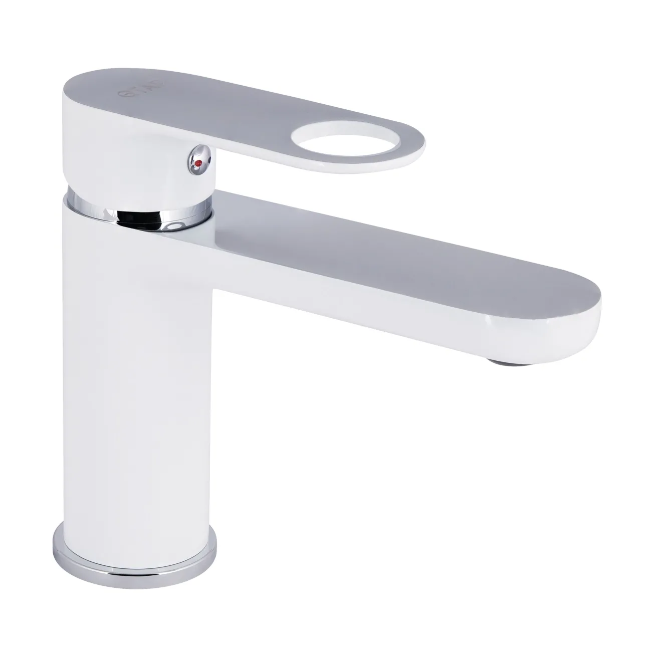 Смеситель для раковины Qtap Jay QTJAY270CRW45551 Chrome/White