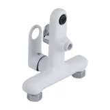 Змішувач для ванни Qtap Jay (з душовим гарнітуром) QTJAY259CRW45553 Chrome/White Фото - 2