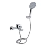 Змішувач для ванни Qtap Leo New (з душовим гарнітуром) QTLEO259CRM45563 Chrome
