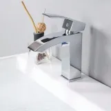 Змішувач для раковини Qtap Swan Cascada QTSWA270CRM45564 Chrome (SD00051688) Фото - 1