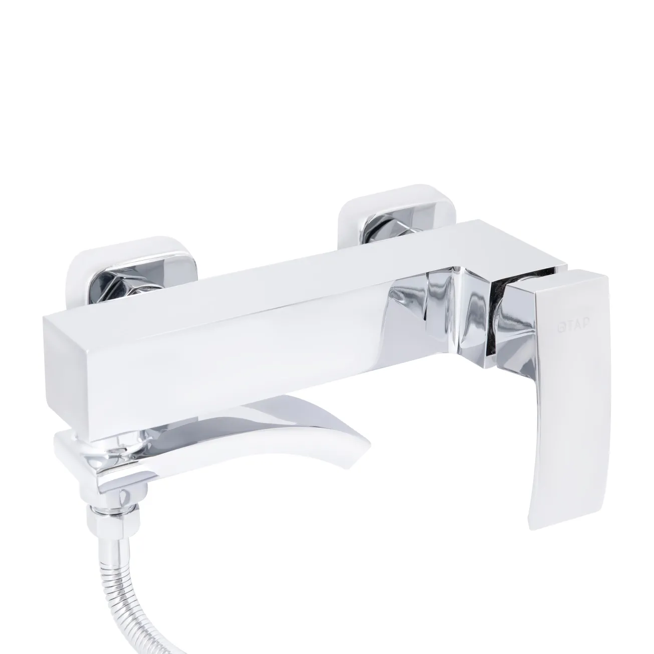 Змішувач для ванни Qtap Swan Cascada з поворотним виливом (з душовим гарнітуром) QTSWA260CRM45565 Chrome Фото - 3