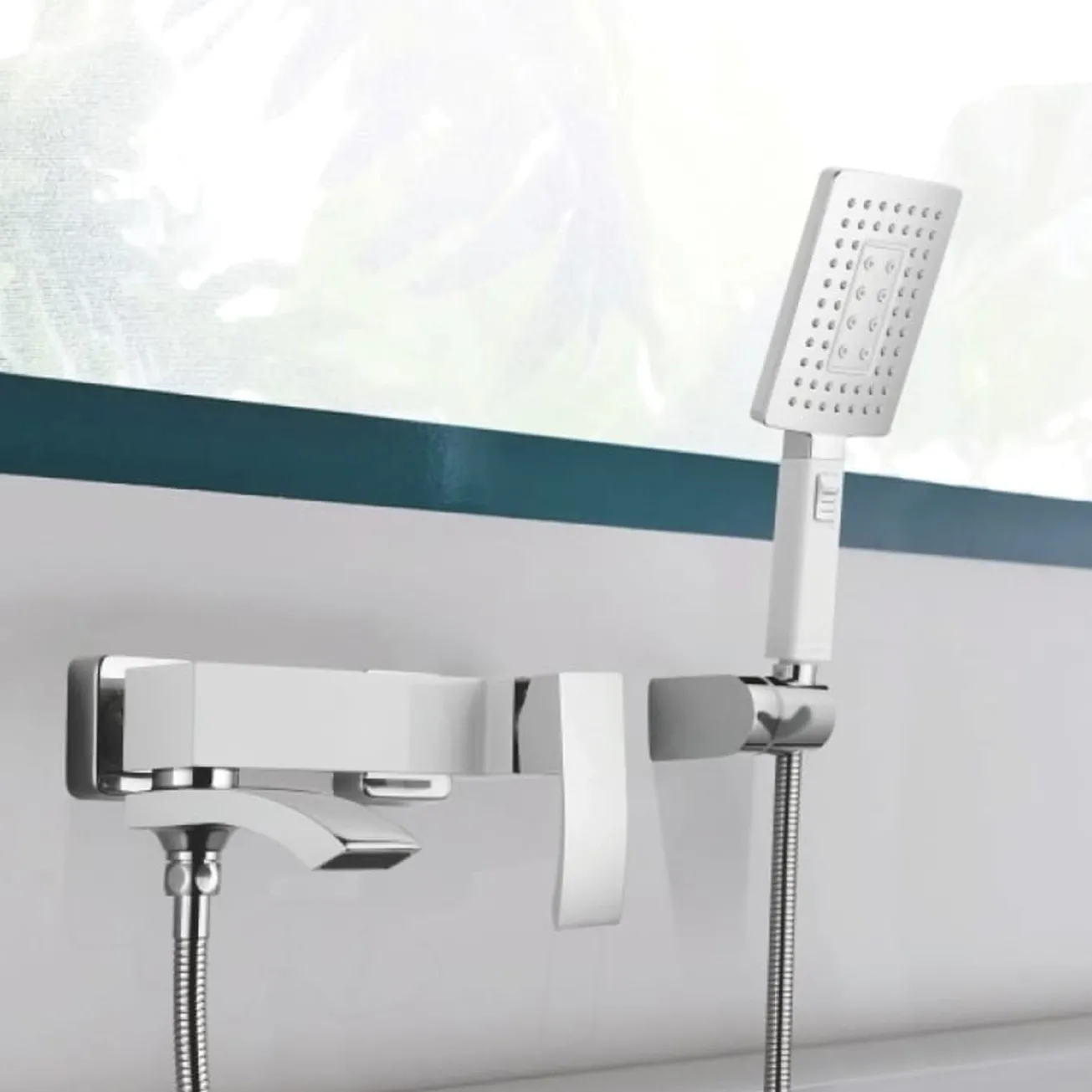Змішувач для ванни Qtap Swan Cascada з поворотним виливом (з душовим гарнітуром) QTSWA260CRM45565 Chrome Фото - 7