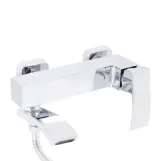 Змішувач для ванни Qtap Swan Cascada з поворотним виливом (з душовим гарнітуром) QTSWA260CRM45565 Chrome Фото - 2