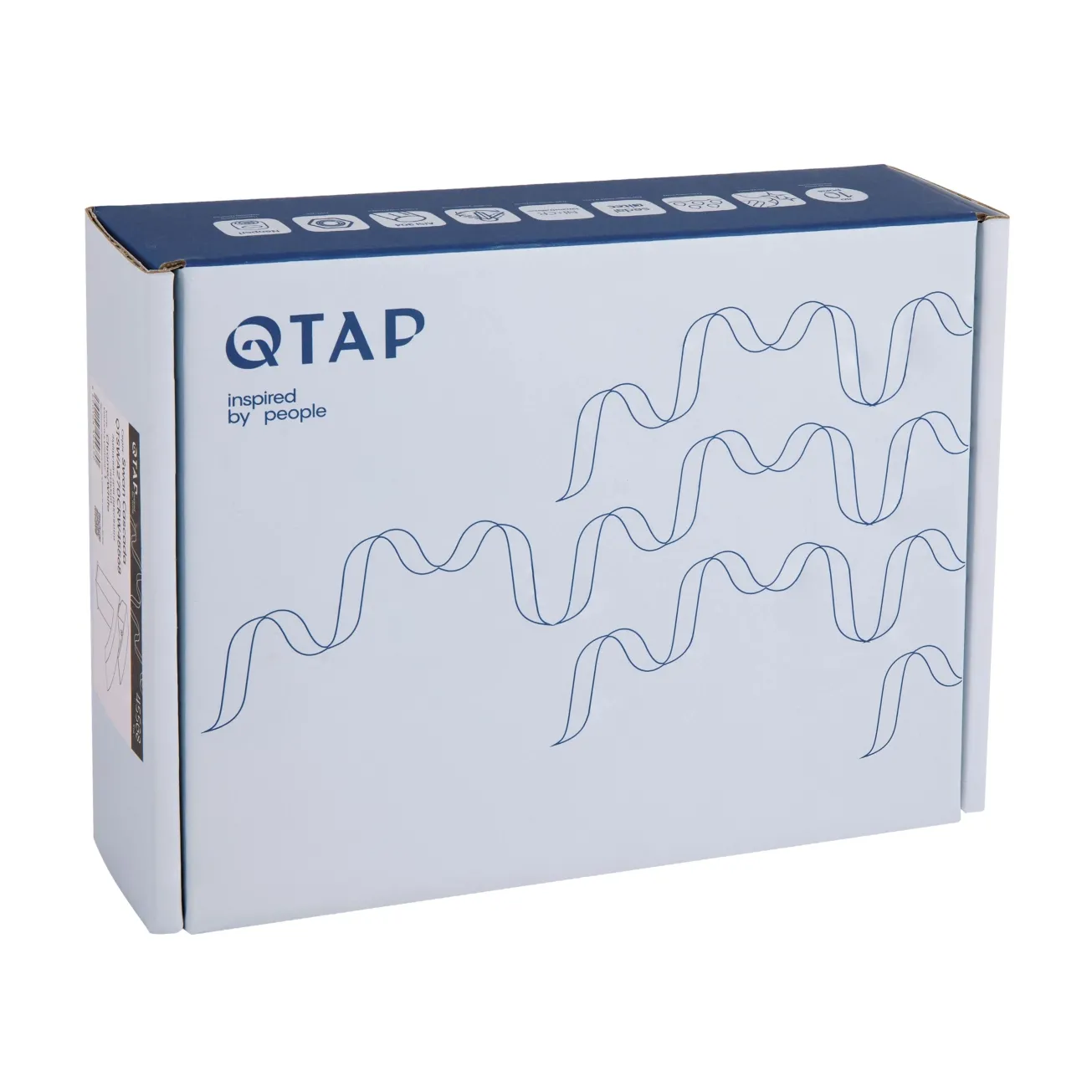 Смеситель для раковины Qtap Swan Cascada QTSWA270CRW45568 Chrome/White Фото - 5