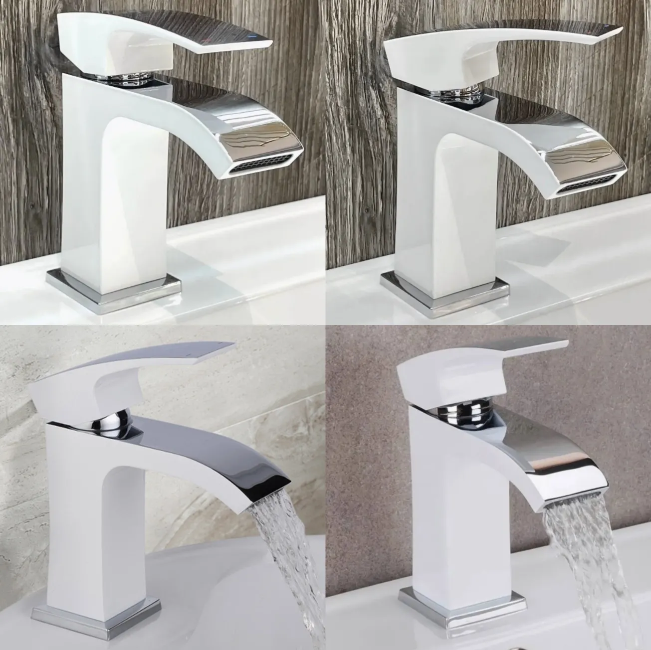 Смеситель для раковины Qtap Swan Cascada QTSWA270CRW45568 Chrome/White Фото - 6