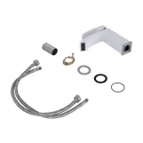 Смеситель для раковины Qtap Swan Cascada QTSWA270CRW45568 Chrome/White Фото - 3