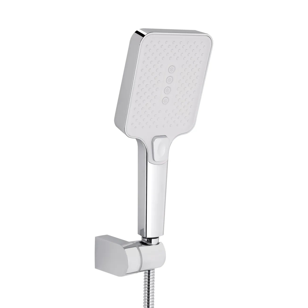 Смеситель для ванны Qtap Swan Cascada с поворотным изливом (с душевым гарнитуром) QTSWA260CRW45569 Chrome/White Фото - 4
