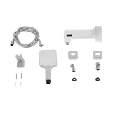 Смеситель для ванны Qtap Swan Cascada с поворотным изливом (с душевым гарнитуром) QTSWA260CRW45569 Chrome/White Фото - 6