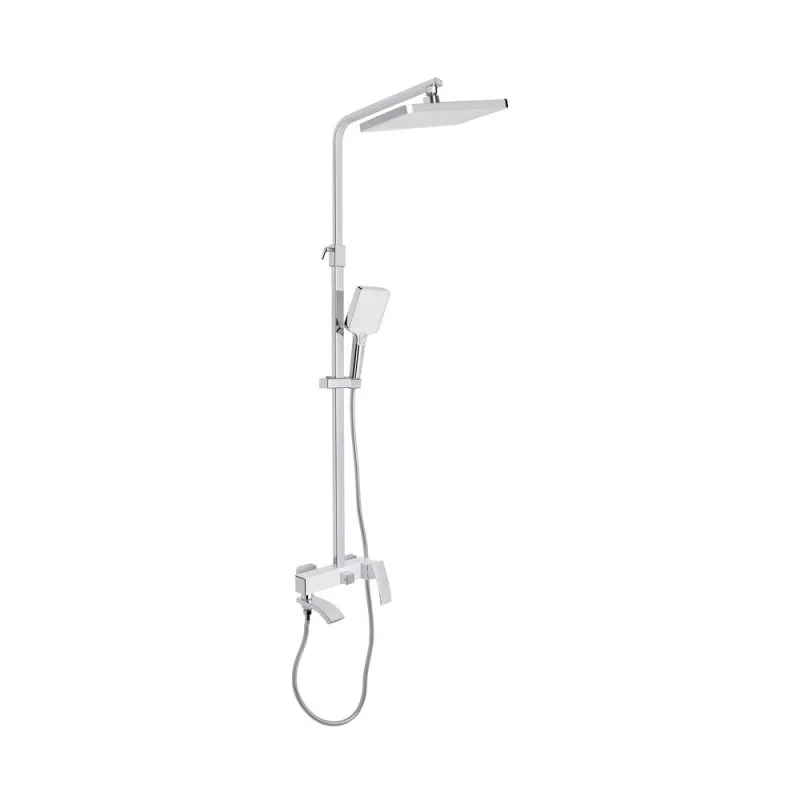 Душова система універсальна Qtap Swan Cascada QTSWA111CRW45570 Chrome/White (SD00051694)