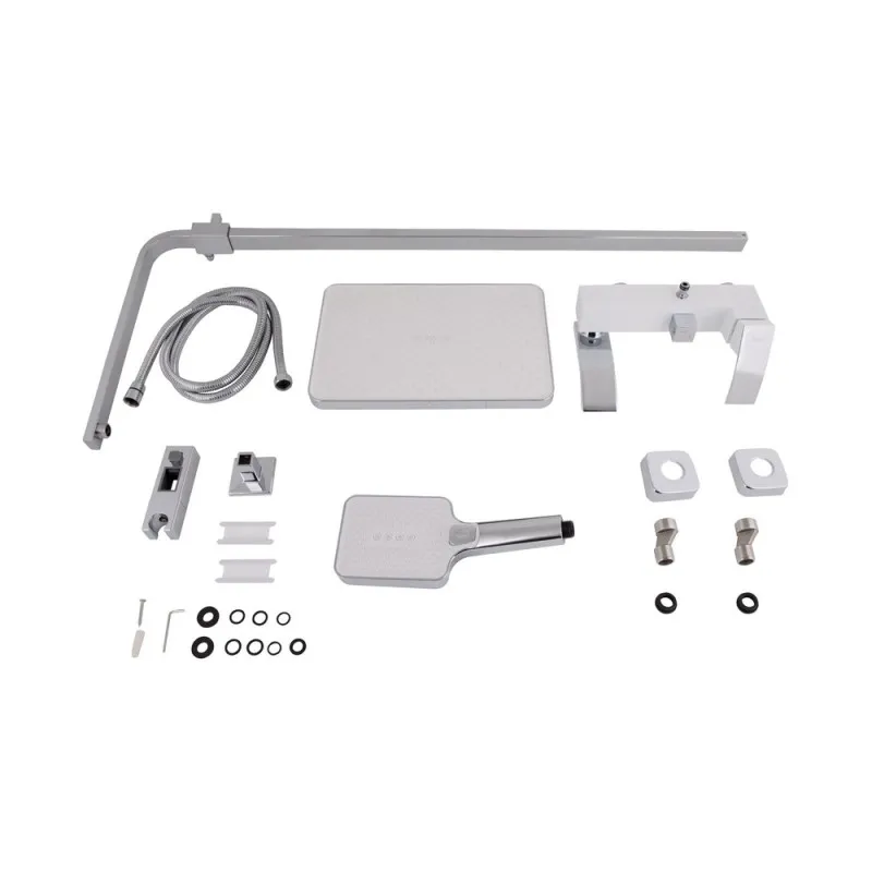Душова система універсальна Qtap Swan Cascada QTSWA111CRW45570 Chrome/White (SD00051694) Фото - 1
