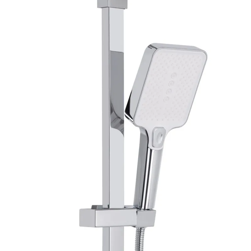 Душова система універсальна Qtap Swan Cascada QTSWA111CRW45570 Chrome/White (SD00051694) Фото - 5