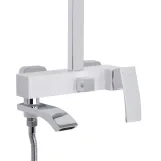 Душова система універсальна Qtap Swan Cascada QTSWA111CRW45570 Chrome/White (SD00051694) Фото - 7