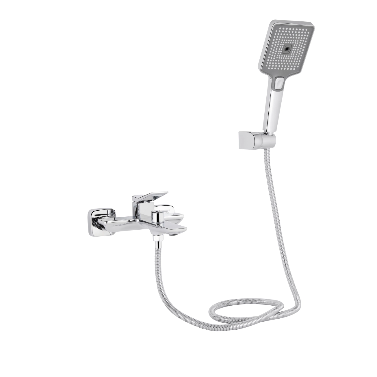 Змішувач для ванни Qtap Presto (з душовим гарнітуром) QTPRE259CRM45574 Chrome