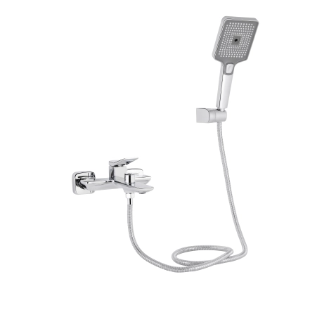 Змішувач для ванни Qtap Presto (з душовим гарнітуром) QTPRE259CRM45574 Chrome
