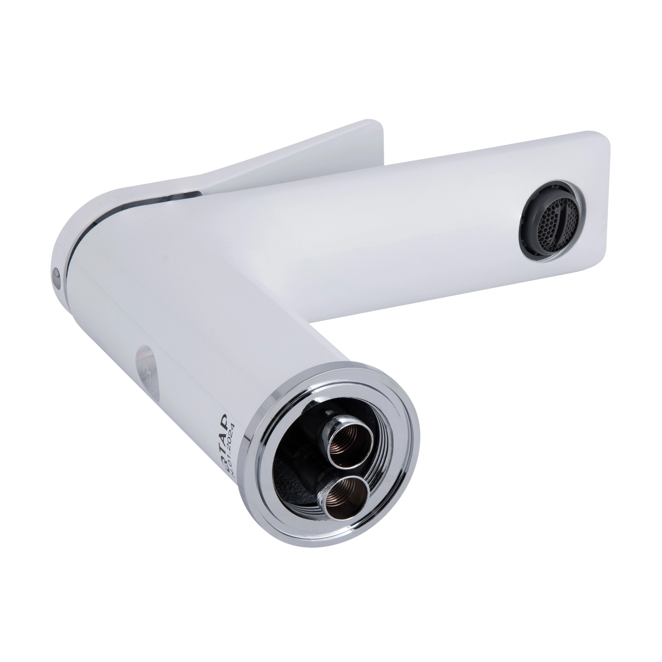 Змішувач для раковини Qtap Presto QTPRE270CRW45576 Chrome/White Фото - 2