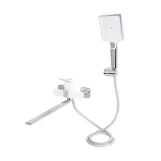 Смеситель для ванны Qtap Presto с длинным поворотным изливом (с душевым гарнитуром) QTPRE2601CRW45578 Chrome/White (SD00051702) Фото - 6