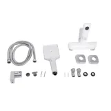 Змішувач для ванни Qtap Presto (з душовим гарнітуром) QTPRE259CRW45579 Chrome/White (SD00051703) Фото - 1