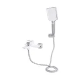 Змішувач для ванни Qtap Presto (з душовим гарнітуром) QTPRE259CRW45579 Chrome/White (SD00051703) Фото - 5