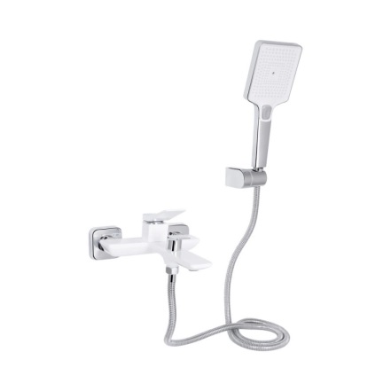 Змішувач для ванни Qtap Presto (з душовим гарнітуром) QTPRE259CRW45579 Chrome/White (SD00051703)