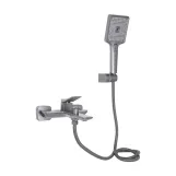 Змішувач для ванни Qtap Presto (з душовим гарнітуром) QTPRE259GRP45584 Graphite (SD00051708)