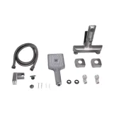 Змішувач для ванни Qtap Presto (з душовим гарнітуром) QTPRE259GRP45584 Graphite (SD00051708) Фото - 1