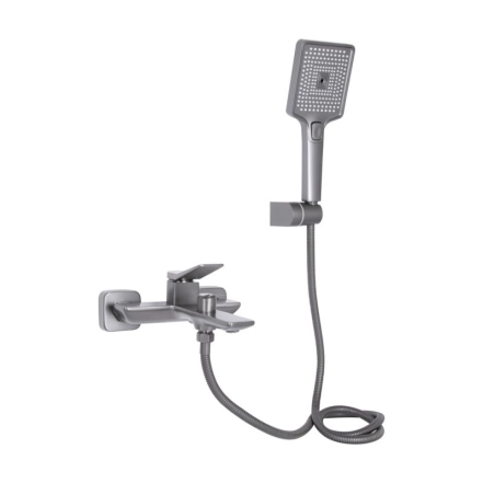 Змішувач для ванни Qtap Presto (з душовим гарнітуром) QTPRE259GRP45584 Graphite (SD00051708)