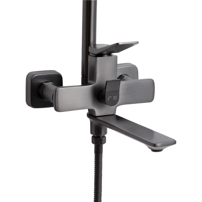 Душевая система универсальная Qtap Presto QTPRE111GRP45585 Graphite (SD00051709) Фото - 7