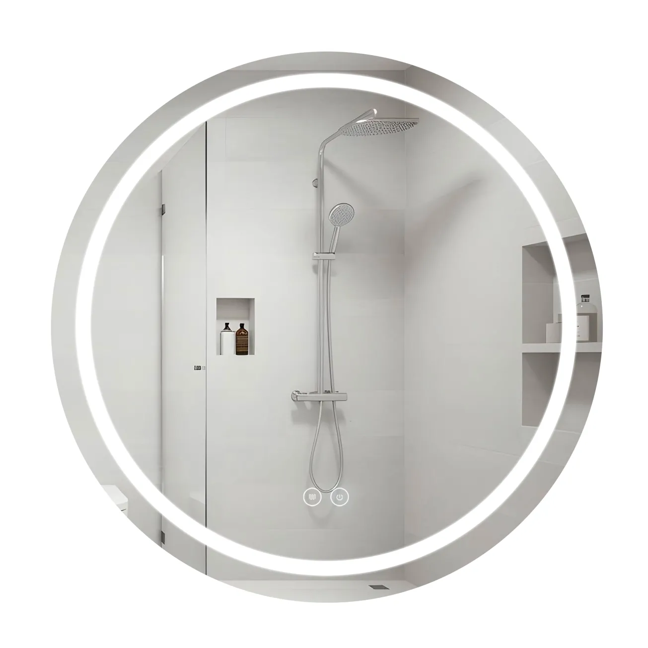 Дзеркало Qtap Mideya R800 з LED-підсвічуванням QT2078NCR8080W (SD00051752)