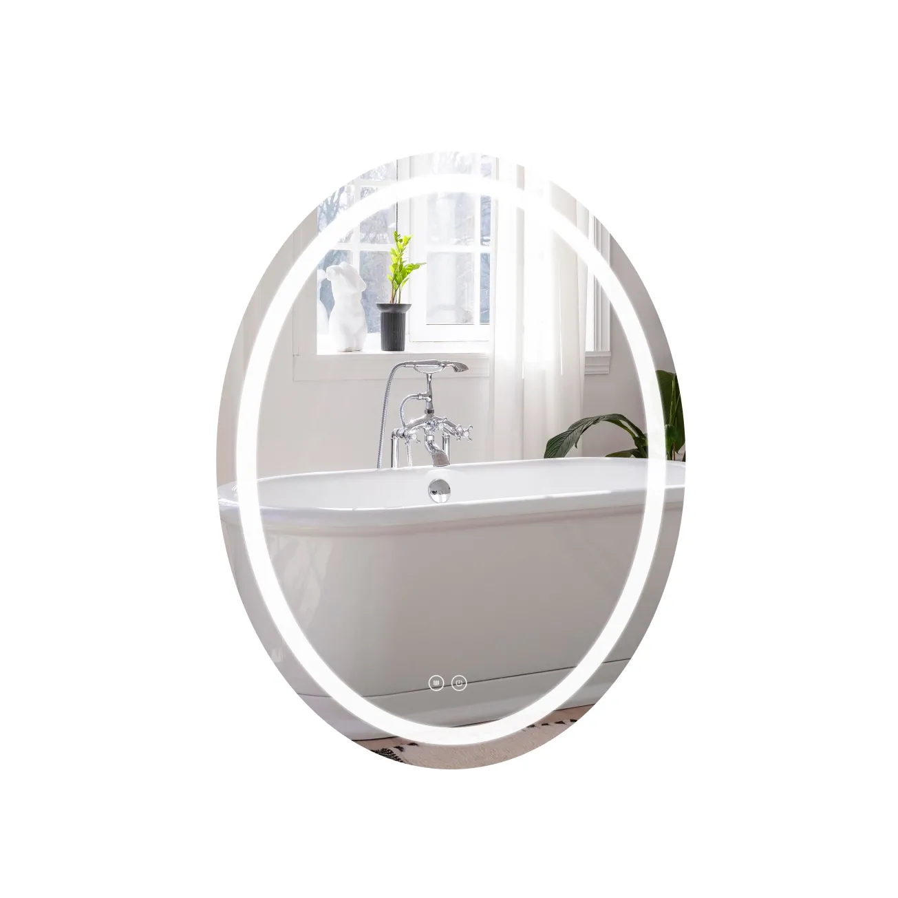 Зеркало Qtap Mideya 500х700 с LED-подсветкой QT2078NCR5070W (SD00051753)